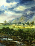 Landscape painting of Nepal