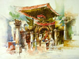 Temple painting of Nepal
